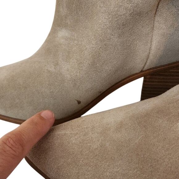 New Nine West Kadon Tan Suede Western Style Slouchy Boot 9.5M - Picture 5 of 9